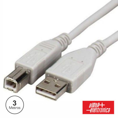 Cabo Usb-A 2.0 Macho / Usb-B Macho 3M