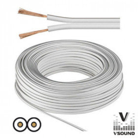 Cabo Coluna 2X1.00Mm Branco Vsound