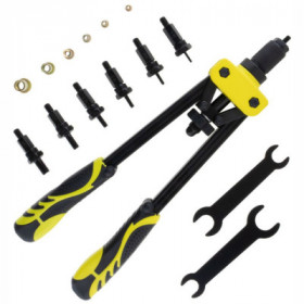 Alicate De Rebites C/ 6 Adaptadores E 150 Porcas De Rebite