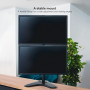 TooQ DB1703TNV-B montagem e suporte para monitores 81,3 cm (32") Secretária Preto