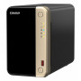 QNAP TS-264 NAS Tower Intel® Celeron® N5095 8 GB 0 TB QNAP QTS Preto, Dourado