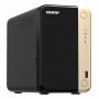 QNAP TS-264 NAS Tower Intel® Celeron® N5095 8 GB 0 TB QNAP QTS Preto, Dourado