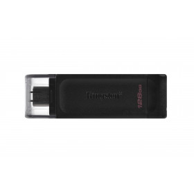 Kingston Technology DataTraveler 70 unidade de memória USB 128 GB USB Type-C 3.2 Gen 1 (3.1 Gen 1) Preto
