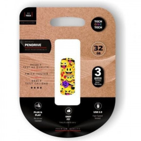 Pendrive 32GB Tech One Tech Emoji colagem USB 2.0