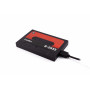 CoolBox SlimChase R-2533 Compartimento HDD SSD Preto, Vermelho 2.5"