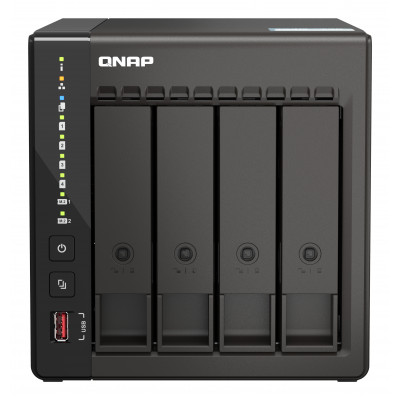 QNAP TS-453E NAS Tower Intel® Celeron® J6412 8 GB 0 TB QNAP QTS Preto