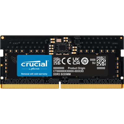 Memória RAM ddr5 8gb crucial - sodimm - 4800 mhz - pc5 38400 cl40