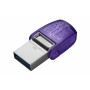 Kingston Technology DataTraveler microDuo 3C unidade de memória USB 256 GB USB Type-A USB Type-C 3.2 Gen 1 (3.1 Gen 1) Aço