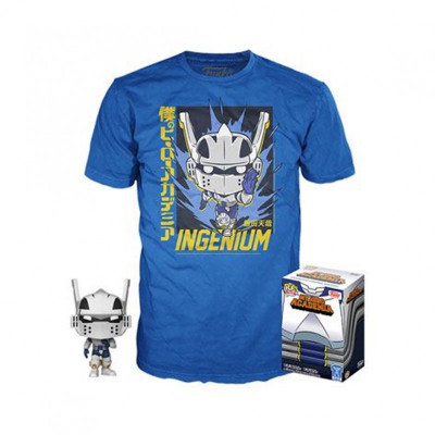 Pop & Tee My Hero Academia Tenya Iida Ingenium (Full Mech Suit) Funko + Camiseta Tamanho Xl