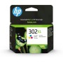 HP Tinteiro original 302XL Tricolor de elevado rendimento