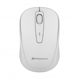 Phoenix m250 mouse wireless 2.4 ghz usb receiver até 1600 dpi compatível com pc mac laptop cor branca