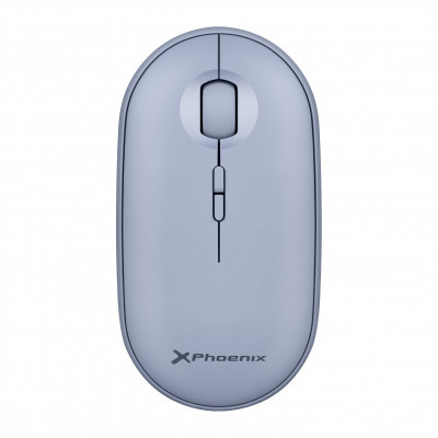 Phoenix Rebble Bluetooth ou 24Ghz Wireless Mouse com receptor USB Silent Click para Laptop Notebook PC Chomebook Mac