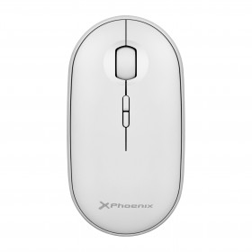 Phoenix rebble mouse sem fio bluetooth ou 2.4 ghz com receptor usb clique silencioso para notebook notebook pc chomebook mac cor