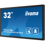 iiyama TF3239AS-B1AG ecrã de sinalização Plasma digital 80 cm (31.5") LED 500 cd m² 2.4K Ultra HD Preto Ecrã táctil Processador