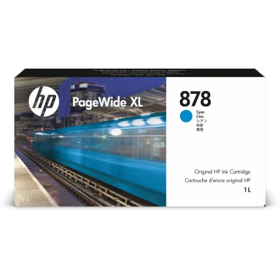 HP Tinteiro PageWide XL 878 Ciano (1 L)
