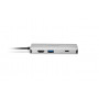 Kensington UH1400P USB 3.2 Gen 1 (3.1 Gen 1) Type-C Preto, Prateado