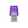 Kingston Technology DataTraveler microDuo 3C unidade de memória USB 256 GB USB Type-A   USB Type-C 3.2 Gen 1 (3.1 Gen 1) Aço