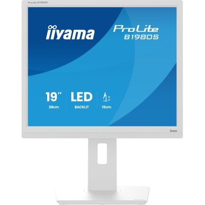 iiyama ProLite B1980S-W1 monitor de ecrã 48,3 cm (19") 1280 x 1024 pixels SVGA LED Branco