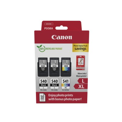 Canon 5224B015 tinteiro 3 unidade(s) Original Preto, Ciano, Magenta, Amarelo