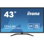 iiyama ProLite X4373UHSU-B1 monitor de ecrã 108 cm (42.5") 3840 x 2160 pixels 4K Ultra HD Preto