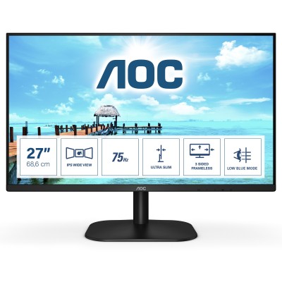 AOC B2 27B2H EU LED display 68,6 cm (27") 1920 x 1080 pixels Full HD Preto