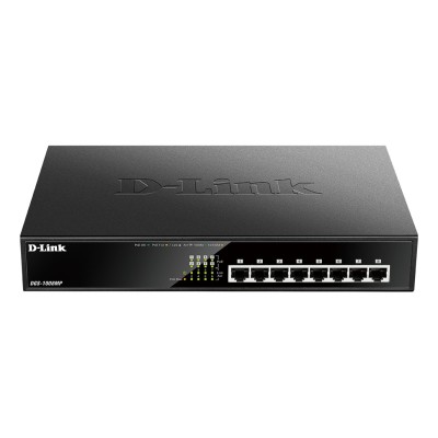 D-Link DGS-1008MP switch de rede Não-gerido Gigabit Ethernet (10 100 1000) Power over Ethernet (PoE) 1U Preto