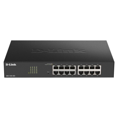 D-Link DGS-1100-16V2 Gerido L2 Gigabit Ethernet (10 100 1000) Preto