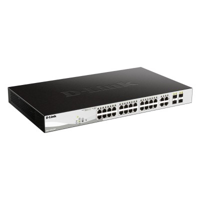 D-Link DGS-1210-24P Gerido L2 Gigabit Ethernet (10 100 1000) Power over Ethernet (PoE) Preto