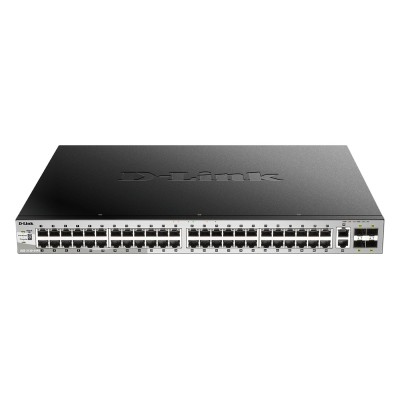 D-Link DGS-3130-54PS E switch de rede Gerido L3 Gigabit Ethernet (10 100 1000) Power over Ethernet (PoE) Cinzento