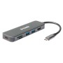 D-Link DUB-2327 base & duplicador de portas Com fios USB Type-C Cinzento