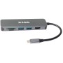 D-Link DUB-2327 base & duplicador de portas Com fios USB Type-C Cinzento