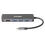 D-Link DUB-2333 base & duplicador de portas Com fios USB Type-C Cinzento