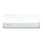 D-Link GO-SW-8G E switch de rede Não-gerido Gigabit Ethernet (10 100 1000) Branco