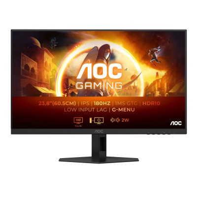 AOC 24G4XE monitor de ecrã 60,5 cm (23.8") 1920 x 1080 pixels Full HD LCD Preto, Cinzento