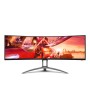 AOC B2 AG493UCX2 monitor de ecrã 124 cm (48.8") 5120 x 1440 pixels Quad HD LED Preto