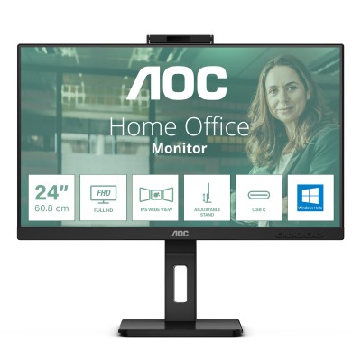 AOC 24P3CW monitor de ecrã 60,5 cm (23.8") 1920 x 1080 pixels Full HD LED Preto