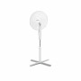 Ventilador de pé, 16 polegadas, 3 lâminas, 3 velocidades, branco, 2 peças