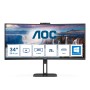 AOC V5 CU34V5CW BK LED display 86,4 cm (34") 3440 x 1440 pixels Wide Quad HD Preto