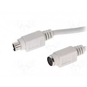 Cabo PS/2 Macho - Fêmea - 1.8m