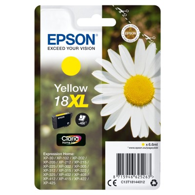 Epson Daisy C13T18144012 tinteiro 1 unidade(s) Original Rendimento alto (XL) Amarelo