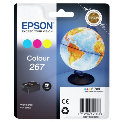 Epson Globe C13T26704010 tinteiro 1 unidade(s) Original Ciano, Magenta, Amarelo