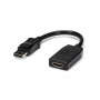 StarTech.com DP2HDMI adaptador de cabo de vídeo 0,24 m HDMI Type A (Standard) DisplayPort Preto