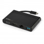 StarTech.com DKT30CHVCM base & duplicador de portas Com fios USB 3.2 Gen 1 (3.1 Gen 1) Type-C Preto