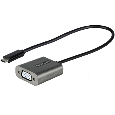 StarTech.com Adaptador USB C para VGA - Dongle adaptador USB Type-C para VGA de 1080p - Conversor de vídeo de monitor ecrã