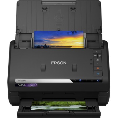 Epson FastFoto FF-680W Scanner com alimentação por folhas 600 x 600 DPI A4 Preto