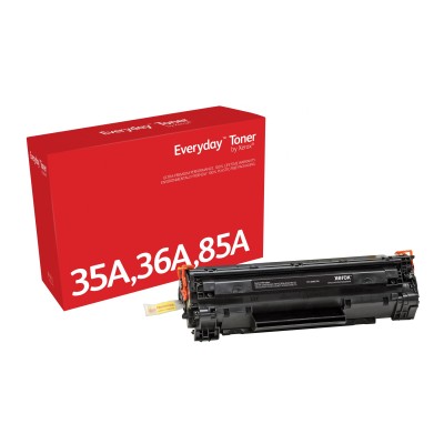 Everyday Toner Preto compatível com HP 35A 36A 85A (CB435A  CB436A  CE285A), Capacidade padrão