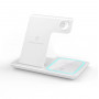 Carregador sem fios dobrável 3 em 1 CE/FCC Qi 15W - Branco