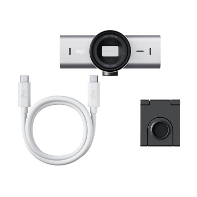 Logitech 960-001554 webcam 3840 x 2160 pixels USB 3.2 Gen 1 (3.1 Gen 1) Cinzento