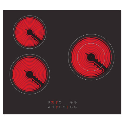 Built-In 3 zone ceramic hob  Arielli ACH-523T - Induction: no