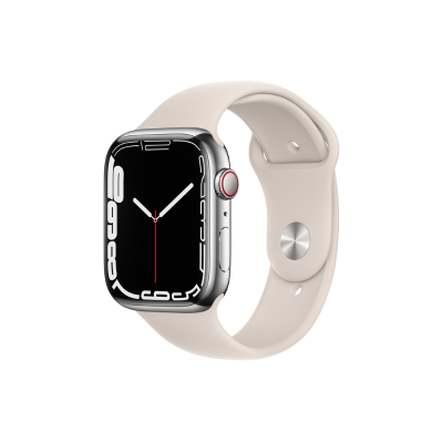 Apple Watch Series 7 41mm LTE Silver / Starlight Sport Band